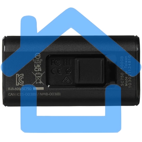Твердотельный диск A-DATA External SC750 серый SC750-500G-CCBK 500Gb USB 3.2 Gen 2 Type-C, R/W -1050/1000 MB/s