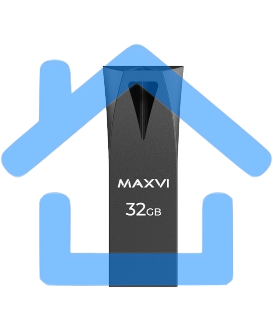 Флешка USB R/W Maxvi MK2 32Gb USB 2.0 dark grey