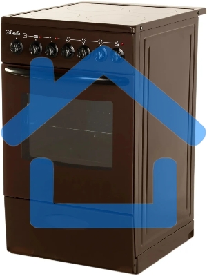 Плита электрическая Лысьва EF4005MK00 коричневый, конфорок 4 электрических, духовка 57 л, 50 см x 84 см x 60 см (без крышки)