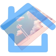 Папка на молнии ZIP Silwerhof CLOUD A5+ ПВХ 0.25мм