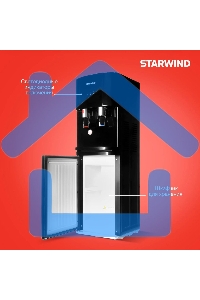 Кулер Starwind SW-1113EB напольный электронный черный