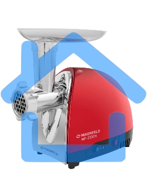 Мясорубка электрическая Maunfeld MF-233CH красный, 1360 Вт