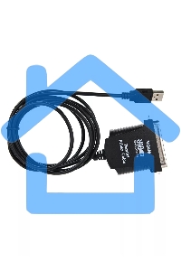 Кабель AM/LPT 1.8м VCOM Кабель-адаптер USB -> LPT (прямое подключение к LPT порту принтера), VUS7052