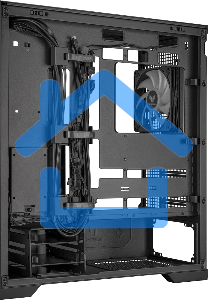 Компьютерный корпус ASUS TUF GAMING GT302 TG ARGB черный (90DC00I0-B19000) GT302/ARGB FANS/BLK