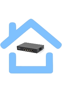 Коммутатор SKAT PoE-4E-1G PoE Plus 65Вт порты: 4-Ethernet 1-Uplink