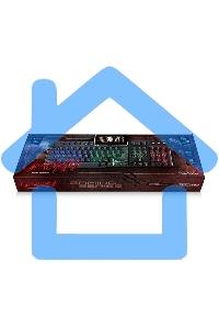 Клавиатура Qumo Unicorn K01, проводная, 104 клавиш мультимедиа, встроенная радужная подсветка