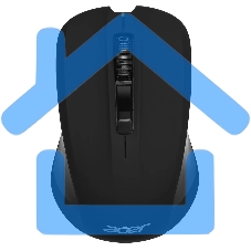 Мышь беспроводная Acer OMR010 черный, 1200 dpi, радиоканал, USB, кнопки - 3