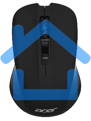 Мышь беспроводная Acer OMR010 черный, 1200 dpi, радиоканал, USB, кнопки - 3
