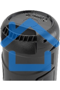 Минисистема Hyundai H-MC1221 черный 15Вт FM USB BT SD/MMC