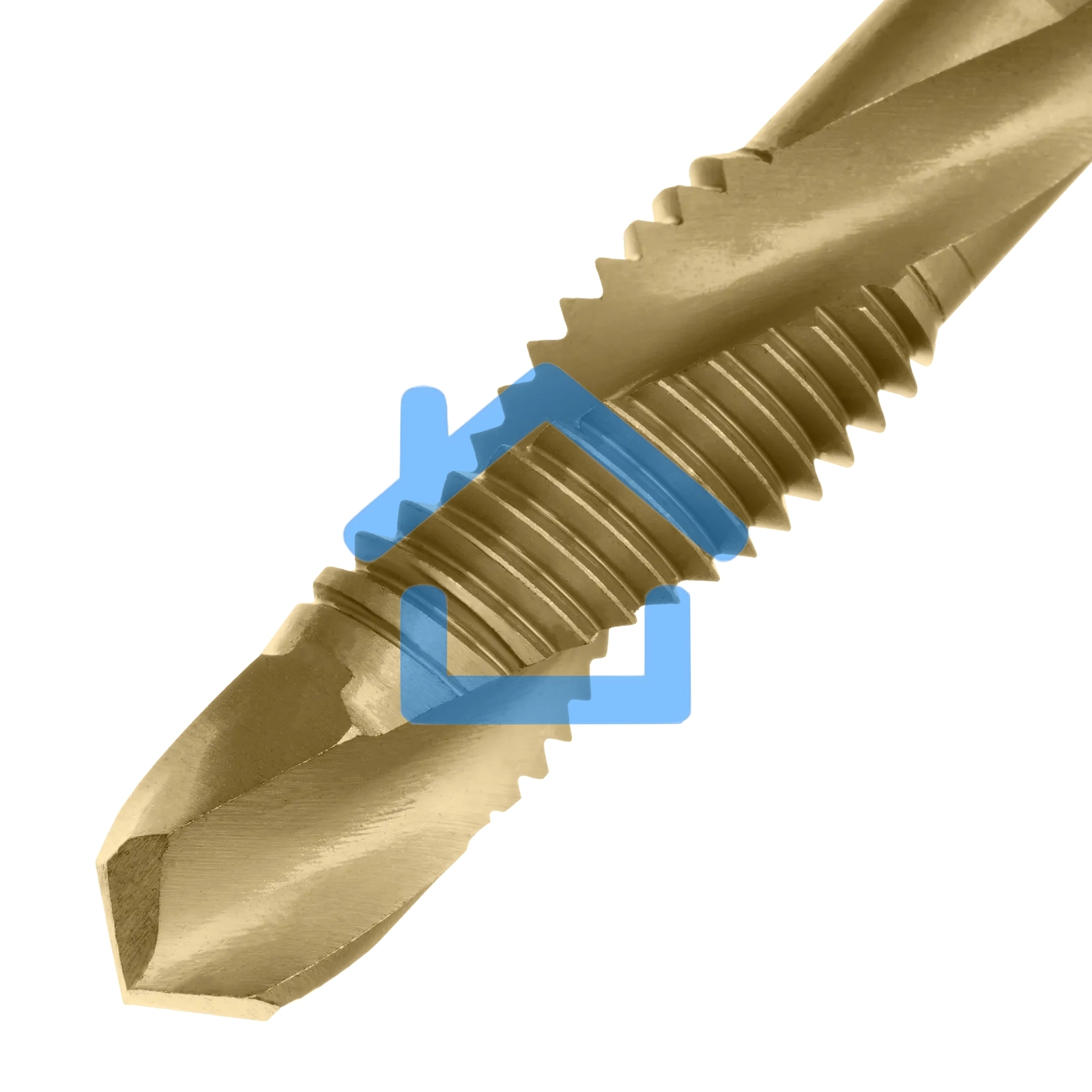 Сверло-метчик Denzel М12 х 1,75 мм, Р6М5