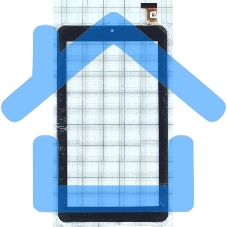 Сенсорное стекло (тачскрин) HC184104C1 FPC021H V2.0 (184*104 мм), черное