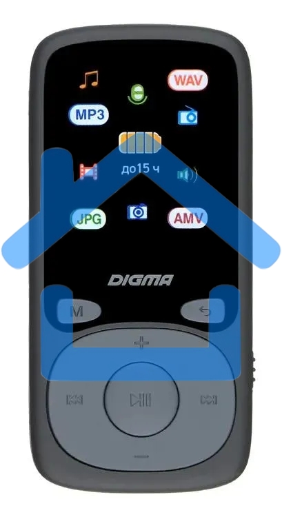 Плеер Hi-Fi Flash Digma B4 8Gb черный/1.8