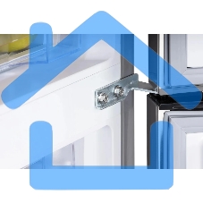 Холодильник Nordfrost NRB 162NF X нержавеющая сталь двухкамерный 205/105 л морозилка снизу