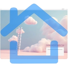 Папка на молнии ZIP Silwerhof CLOUD A4+ ПВХ 0.25мм