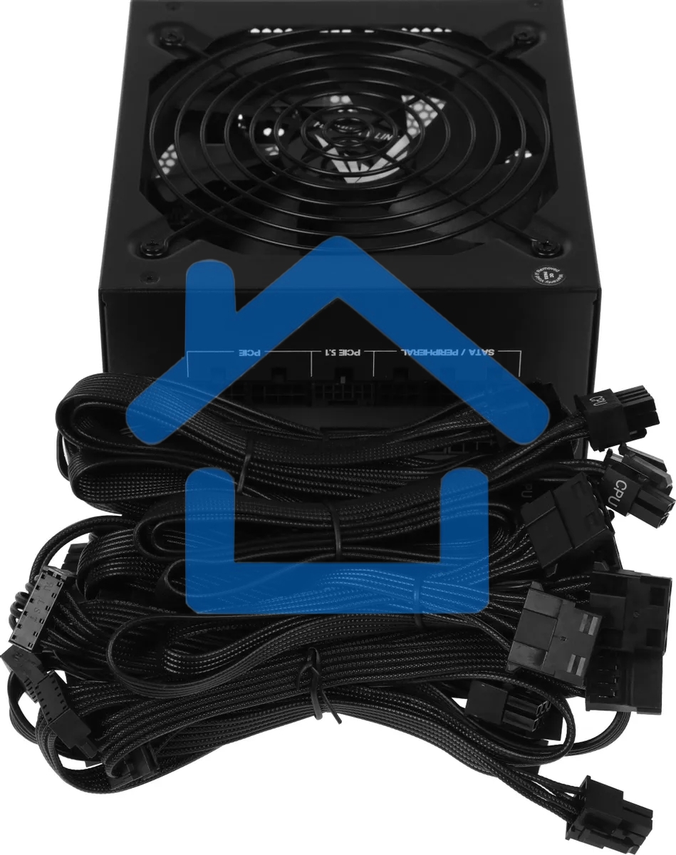 Блок питания Aerocool / Formula KCAS PLUS 1000GM V2 RTL (ACPG-KPK0FEC.12), 1000Вт, 80 PLUS Gold, 140мм, модульный, черный