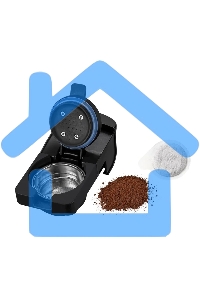 Капсульная кофеварка BQ CM3004 Steel-black