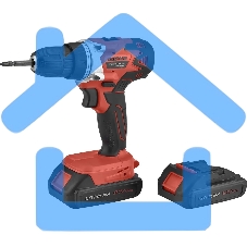 Дрель-шуруповерт Парма ДША-02-2021/2Li аккум. патрон:быстрозажимной (кейс в комплекте) (02.021.00016)