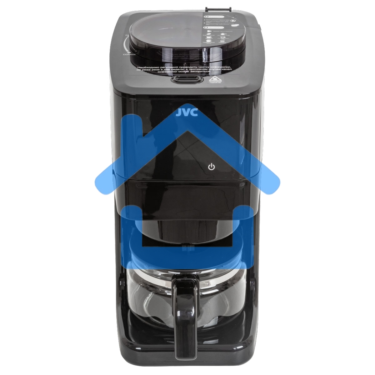 Кофеварка капельная JVC JK-CF37 черный, зерновой/молотый, 0.6 л, 730 Вт