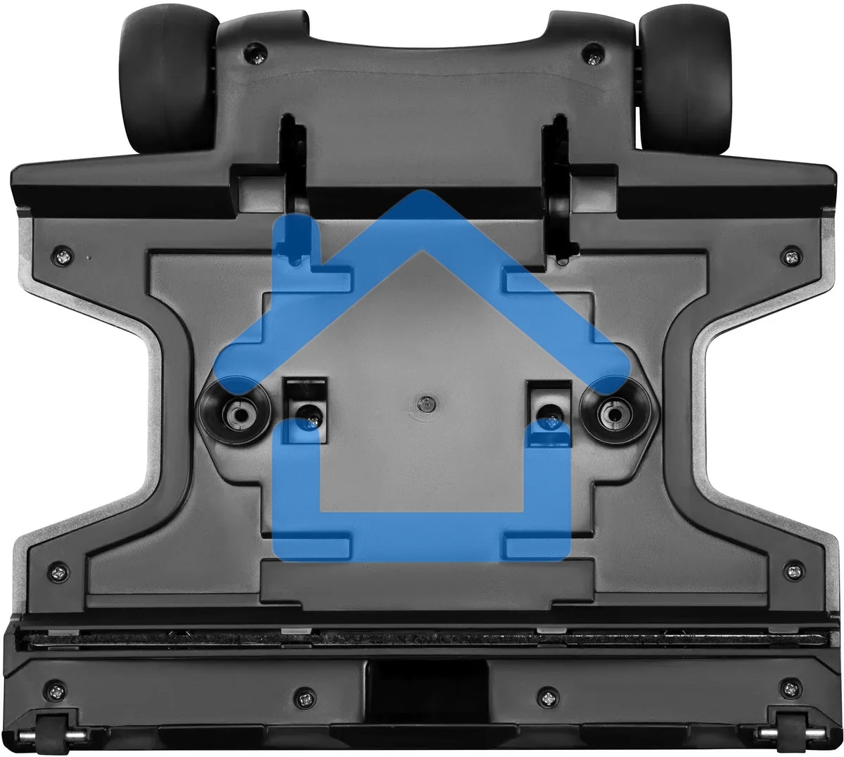 Пылесос паровой вертикальный Starwind SSV9550 темно-серый/голубой (черный/синий), питание от сети, 120 Вт, уборка влажная/паром/сухая, пылесборник 0.5 л