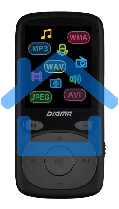 Плеер Hi-Fi Flash Digma B4 8Gb черный/1.8