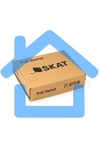 Коммутатор SKAT PoE-4E-1G PoE Plus 65Вт порты: 4-Ethernet 1-Uplink