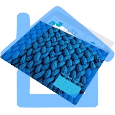 Папка на молнии ZIP Silwerhof FABRIC A4+ ПВХ 0.25мм