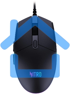 Мышь проводная Acer Nitro OMW400 черный, 6400 dpi, USB, кнопки - 6
