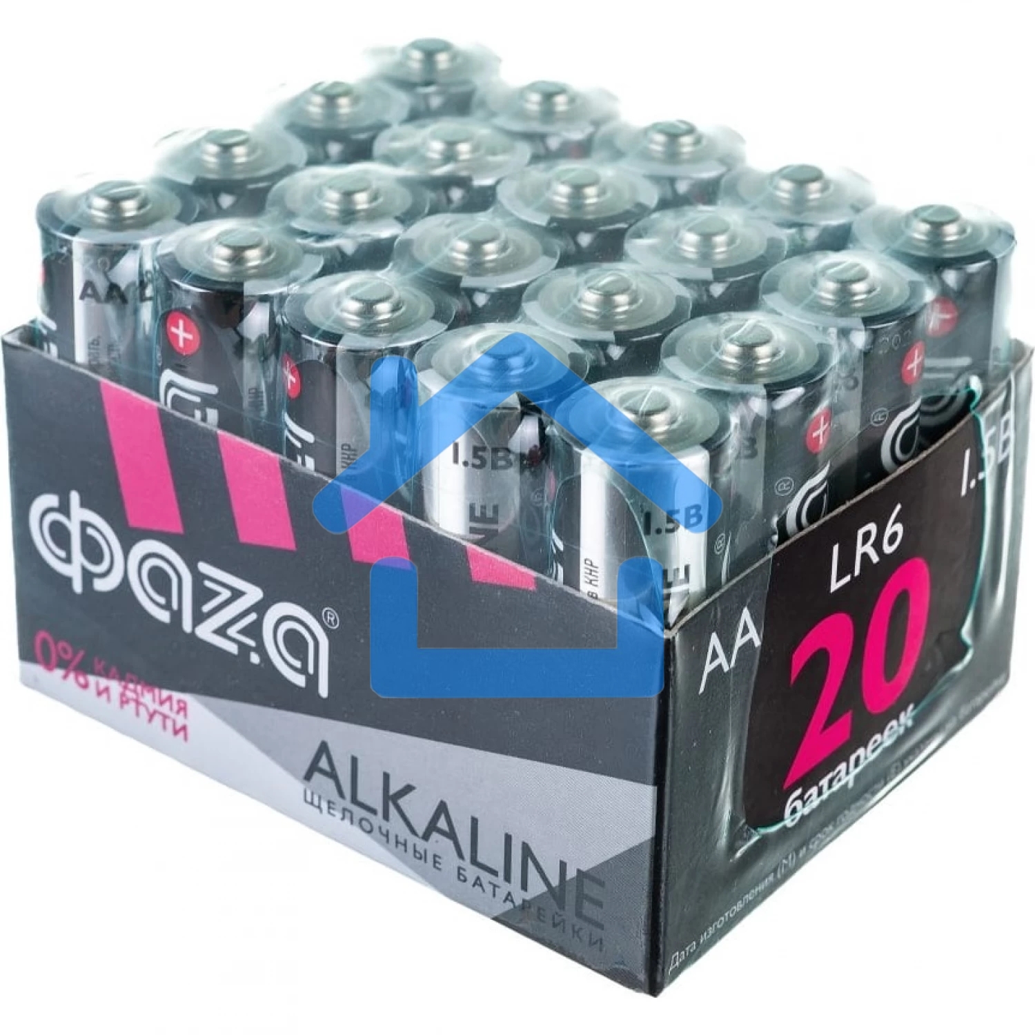Элемент питания LR 6 (AA) алкалиновая, уп. 20 шт. ФАZА Alkaline Pack-20