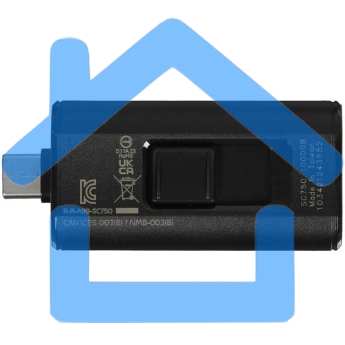 Твердотельный диск A-DATA External SC750 серый SC750-1000G-CCBK 1Tb USB 3.2 Gen 2 Type-C, R/W -1050/1000 MB/s