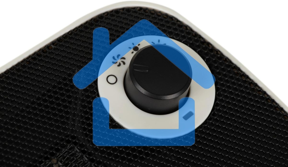 Тепловентилятор Centek CT-6023 белый/черный, 750/1500 Вт, 15 м2