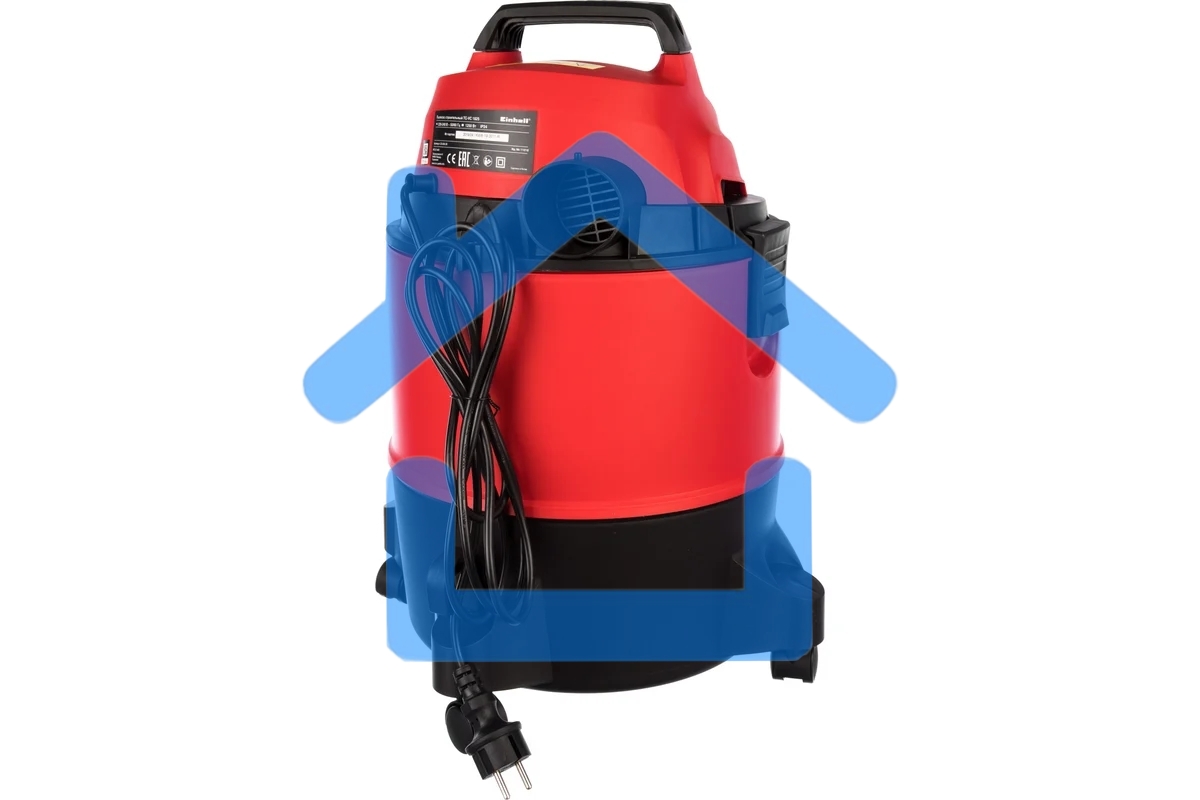 Строительный пылесос Einhell TC-VC 1825 (2342430) красный, 1250 Вт, уборка сухая/влажная, пылесборник мешок/контейнер, 25 л
