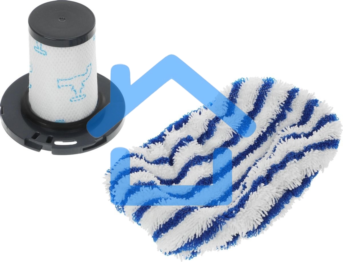 Вертикальный пылесос Tefal X-Force Flex 11.60 Aqua TY9890WO, синий/серый