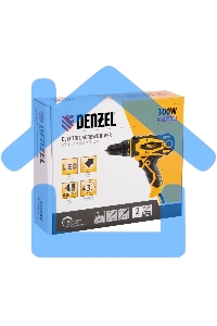 Дрель-шуруповерт Denzel SD-300-10, Сетевая, 300Вт