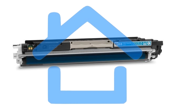 Тонер Картридж HP 130A CF351A голубой для HP M153/M176/M177