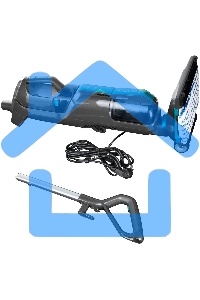 Пылесос паровой вертикальный Starwind SSV9550 темно-серый/голубой (черный/синий), питание от сети, 120 Вт, уборка влажная/паром/сухая, пылесборник 0.5 л