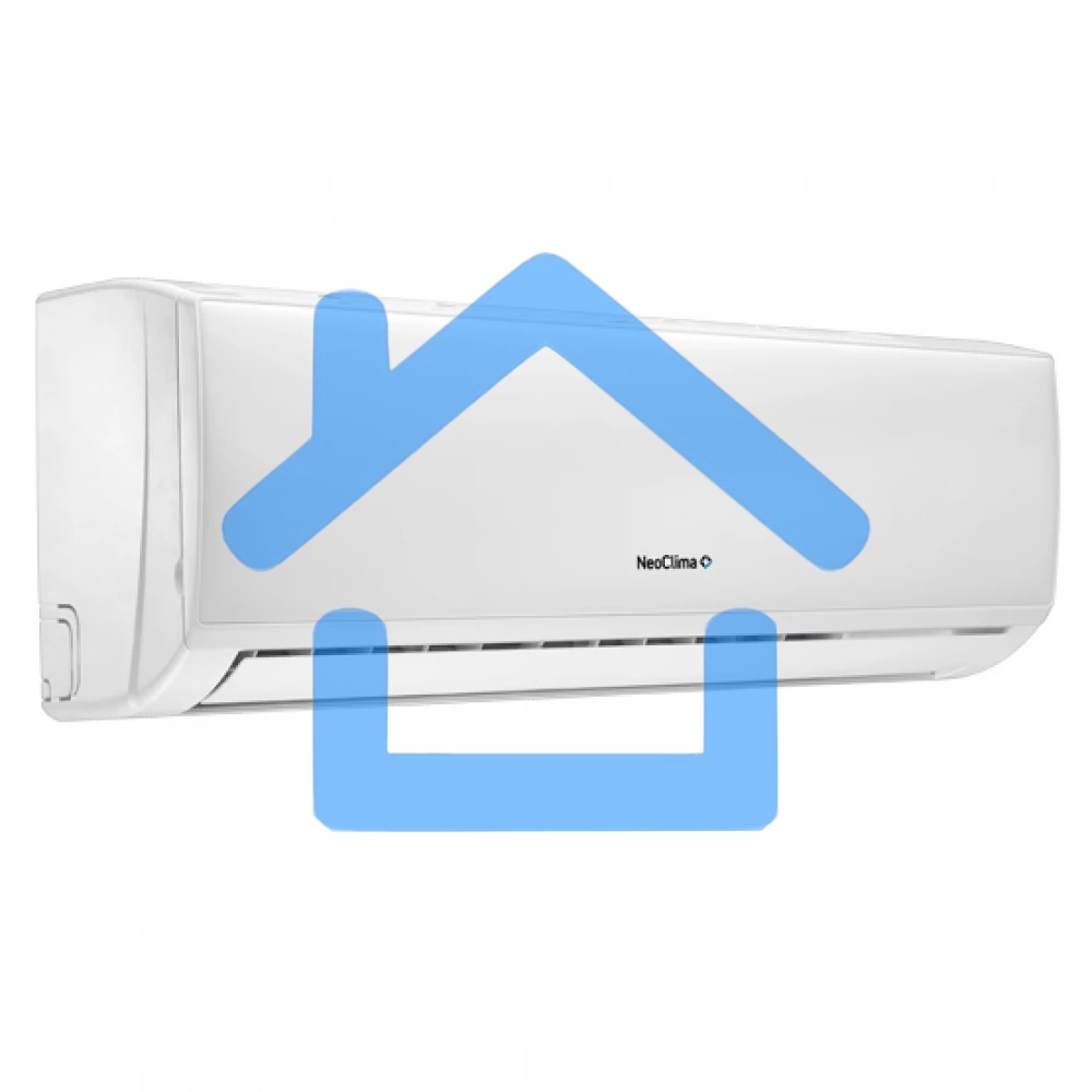 Кондиционер сплит-система настенного типа NeoClima NS/NU-HAL18F 18000 BTU, 50 м², 33/43 дБ, охлаждение, обогрев, осушение, белый (2 коробки)