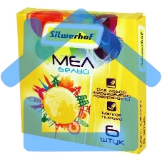Мел белый Silwerhof 882085-06 Солнечная коллекция (6шт) картонная коробка