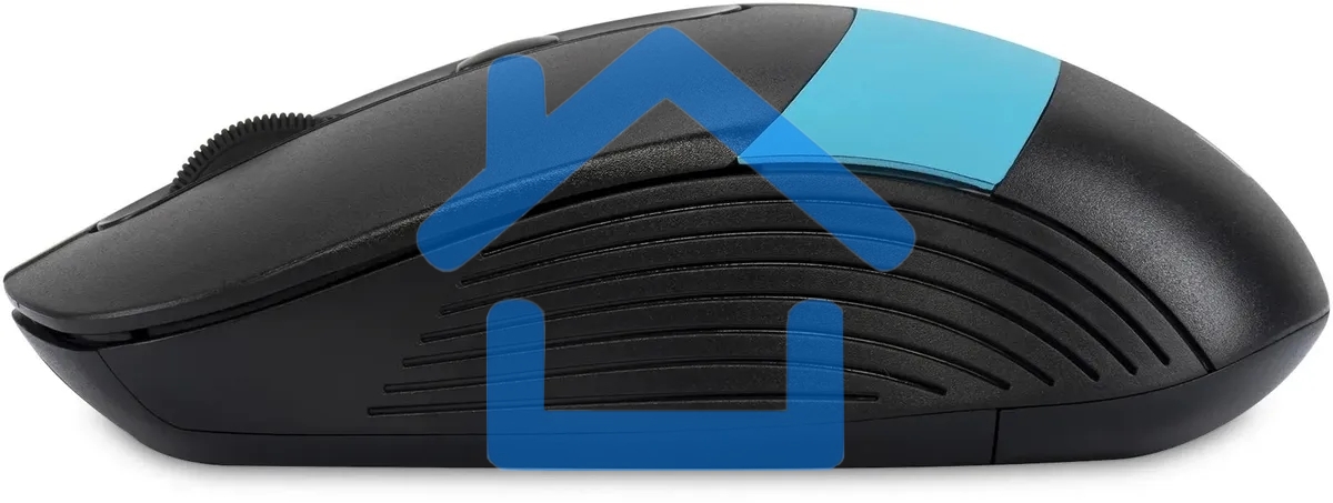 Мышь беспроводная Oklick 310MW черный/синий, 3200 dpi, радиоканал, USB, кнопки - 4