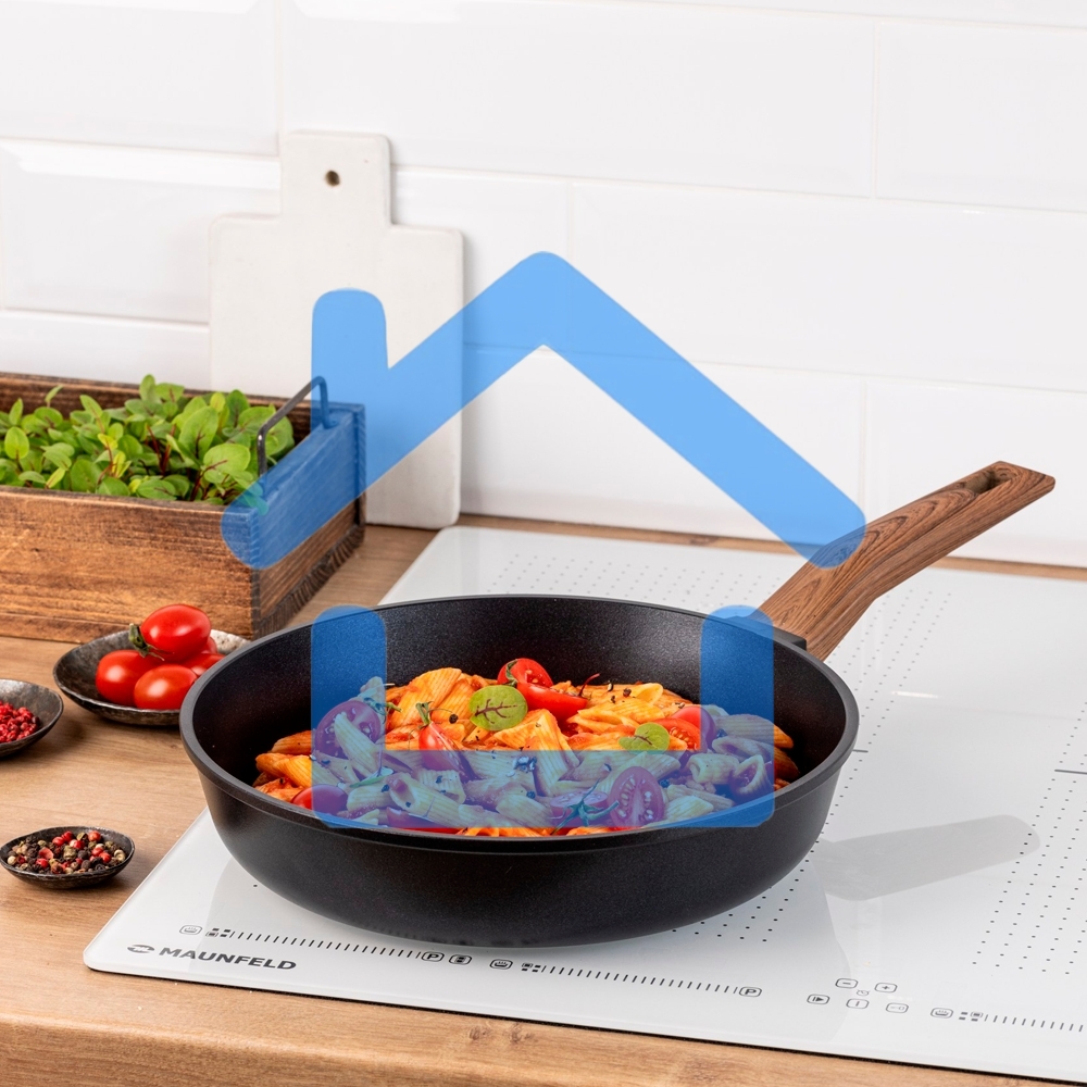 Сковорода Maunfeld ALVA MF28LV01FP из литого алюминия, 28 см