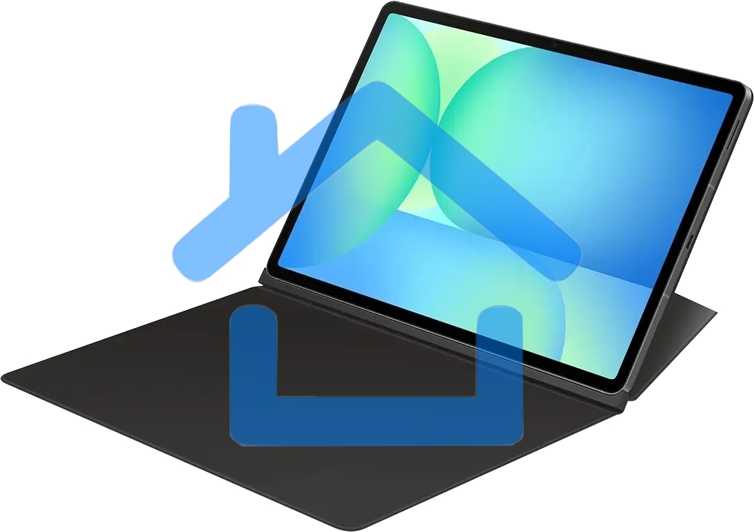Чехол Samsung для Samsung Galaxy Tab S10 FE+ Smart Book Cover поликарбонат/полиуретан черный (EF-BX620PBEGRU)