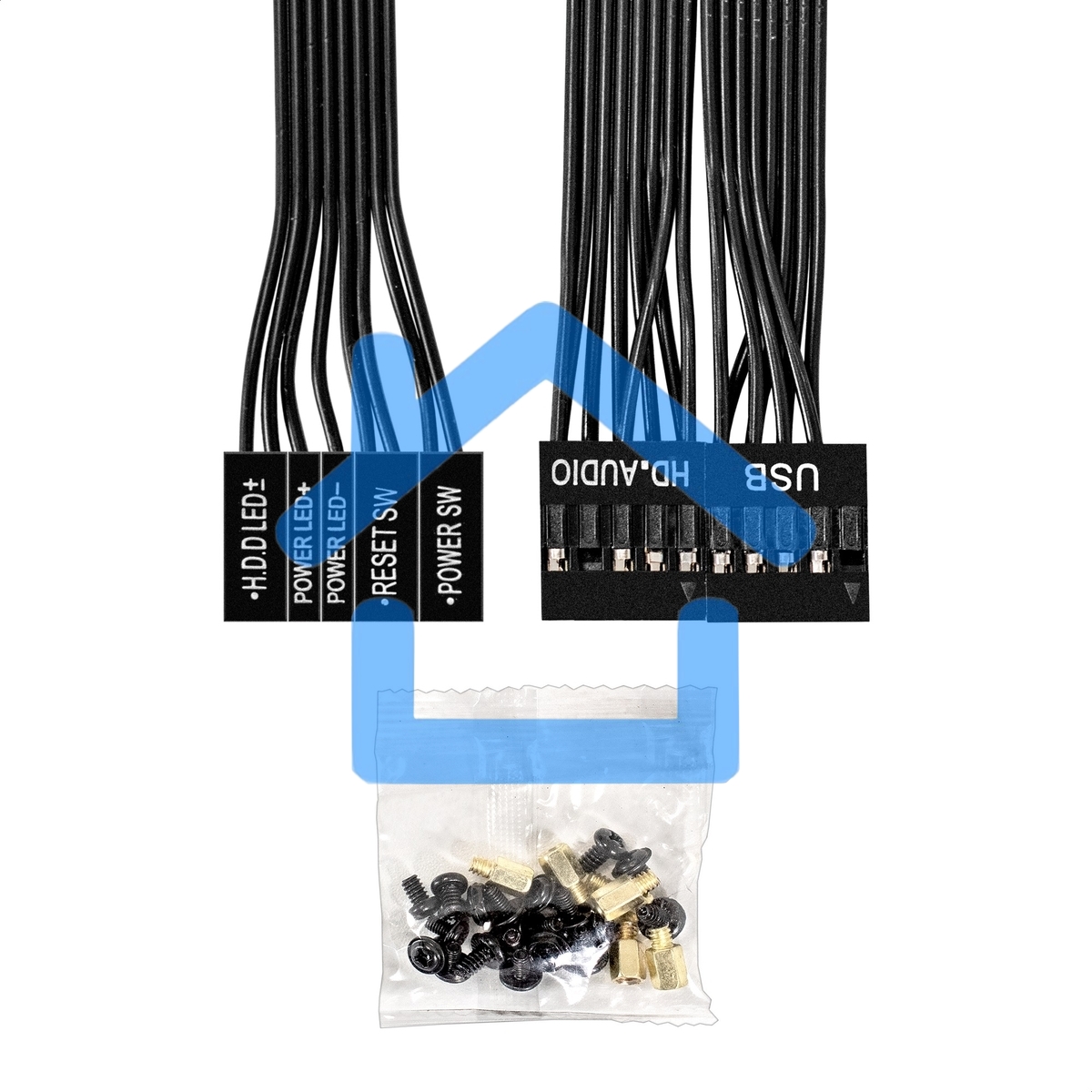 Компьютерный корпус Minitower ExeGate BAA-303-AAA350 (mATX, БП AAA350 с вент. 8см, 2*USB, HD Audio, черный)