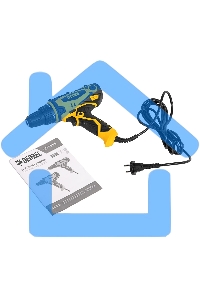 Дрель-шуруповерт Denzel SD-300-10, Сетевая, 300Вт