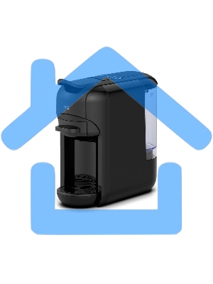 Кофеварка комбинированная BQ CM3000 черный, исп. кофе - молотый, капсулы Nespresso/Dolce Gusto, 0.6 л, 1450 Вт, 19 бар