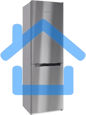 Холодильник Nordfrost NRB 162NF X нержавеющая сталь двухкамерный 205/105 л морозилка снизу