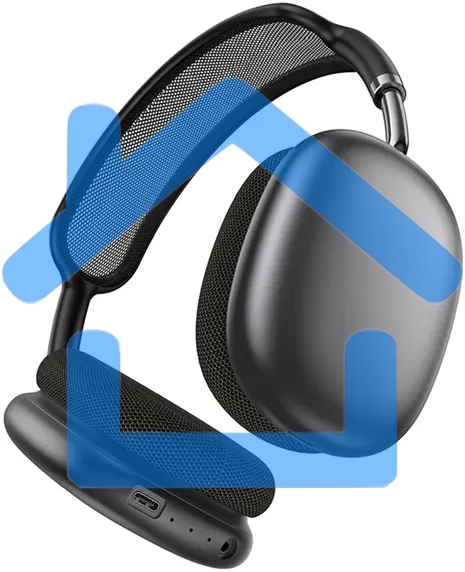 Наушники накладные Hoco W65 т.серый беспроводные bluetooth оголовье (50335)