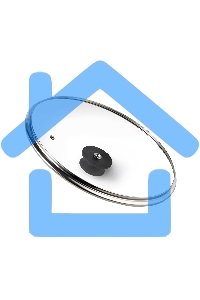 Крышка LARA LR01-98 26 см стеклянная универсальная, стильная ручка