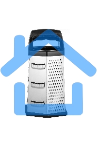 Терка LARA LR07-53 6 поверхностей, высота 23 см, нерж. сталь, нескользящее основание, ручка