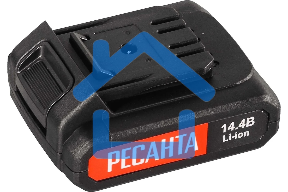 Дрель-шуруповерт Ресанта ДА-14-2ЛК 75/14/4, Аккумуляторная, 14,4В, 2 АКБ, Кейс