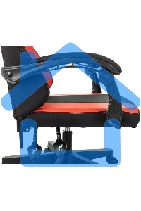 Кресло игровое Zombie Rudger черный/красный