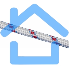 Фал плетеный СИБРТЕХ 93968 24-прядный полипропиленовый с сердечником 12 мм, бухта 100 м, 1000 кгс, Россия
